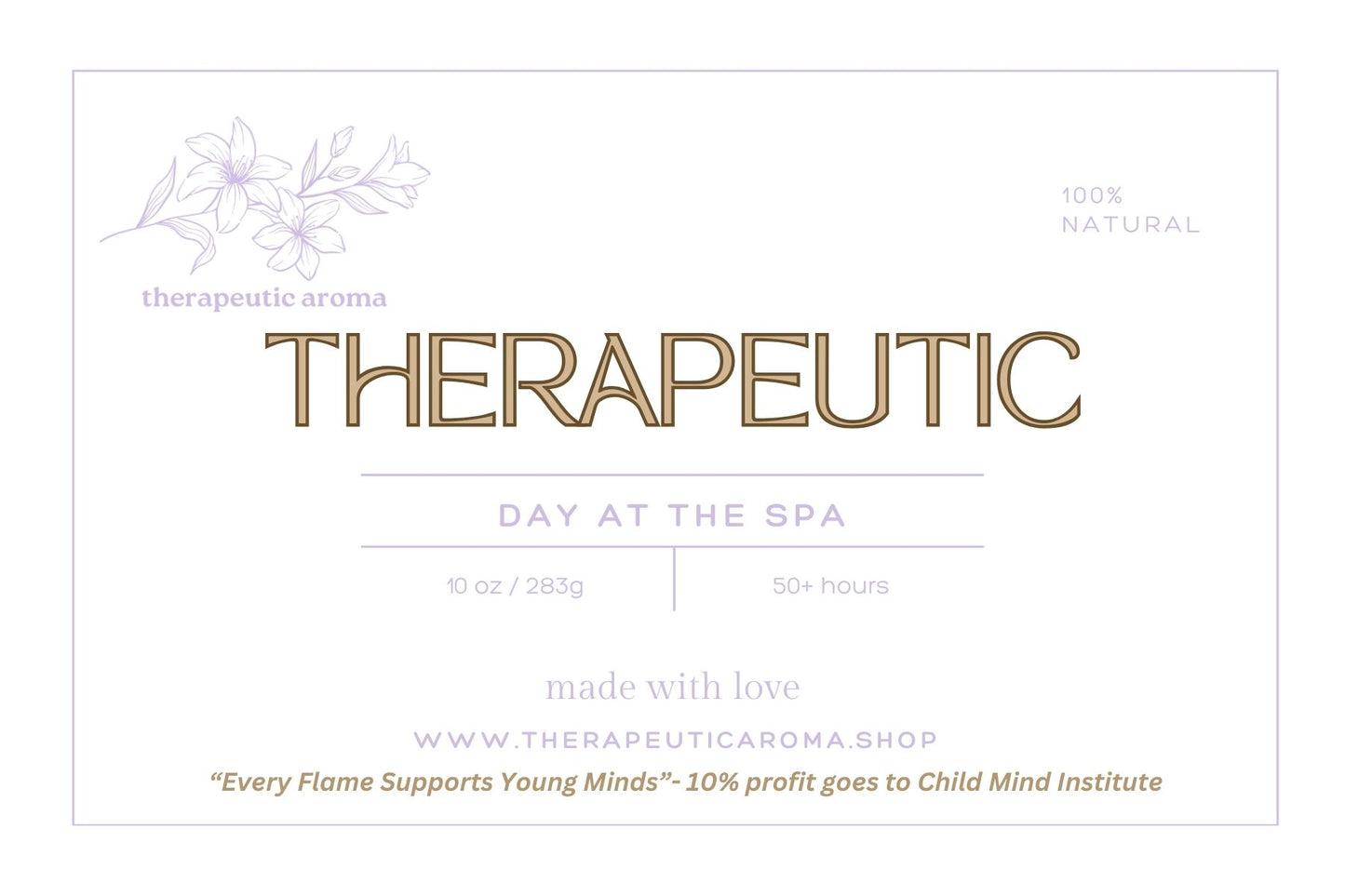Luxury Spa Day Candle – Refreshing Lemongrass, Crisp Apple & Soft Lilac with Sweet Patchouli for the Ultimate Relaxation Experience