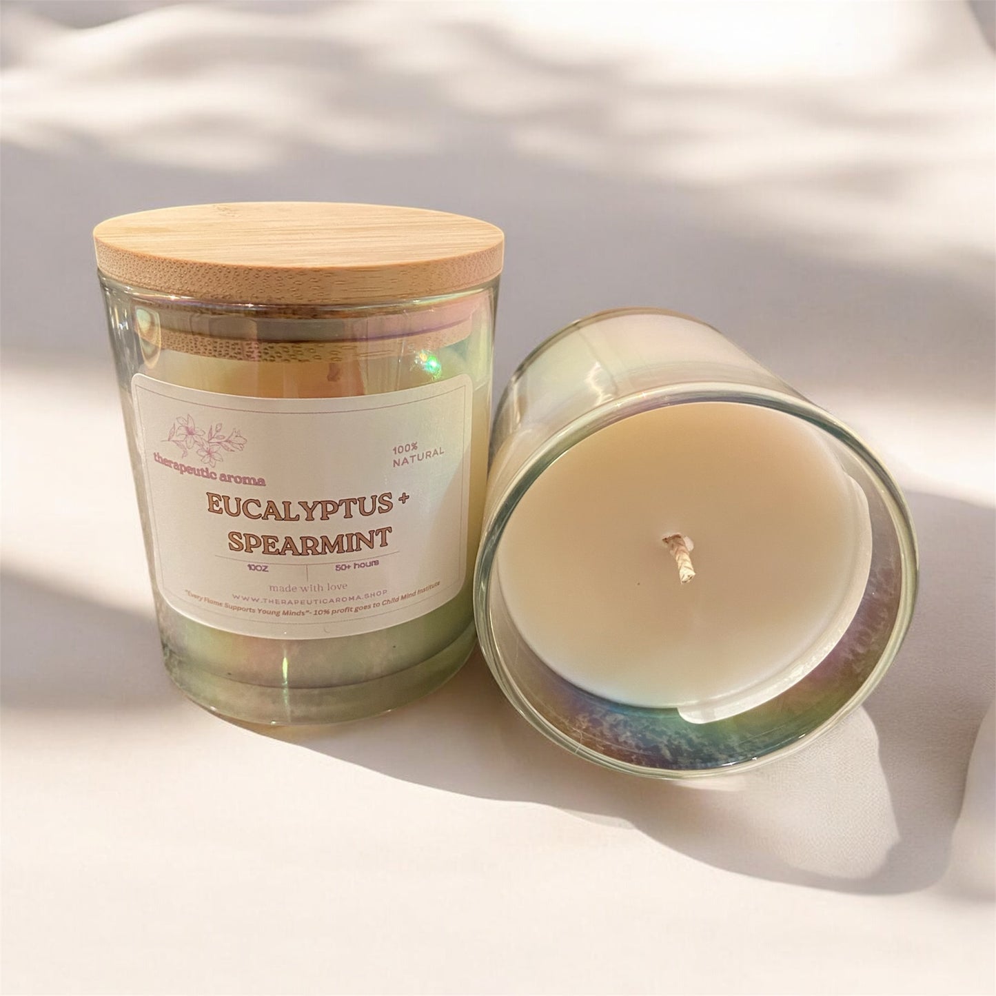Stress Relief Eucalyptus & Mint Aromatherapy Candle – Refreshing Spa Scent with Calming Musk for Relaxation & Focus