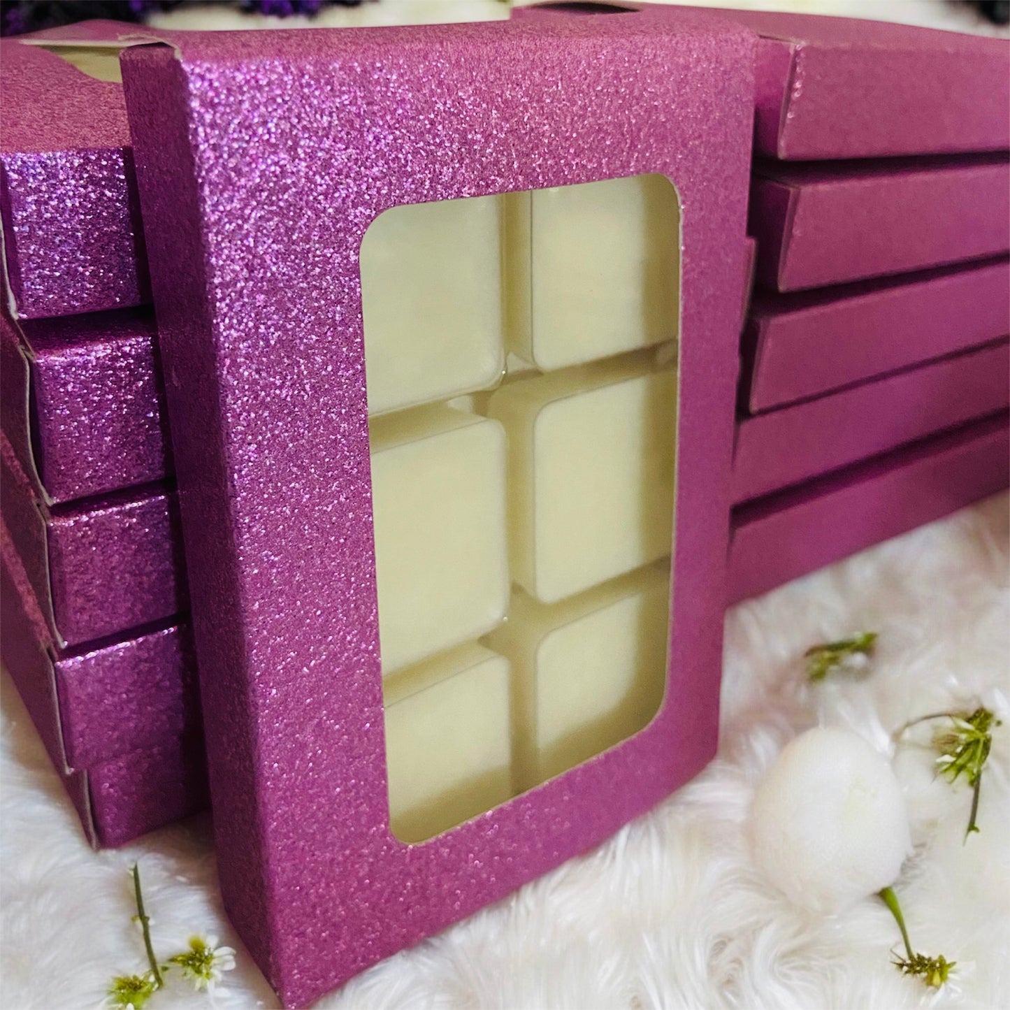 Luxe Wax Melts - Elegant Box with Clear Pockets, Ideal for Aroma and Fragrance Decoration, Cozy and Elegant Design