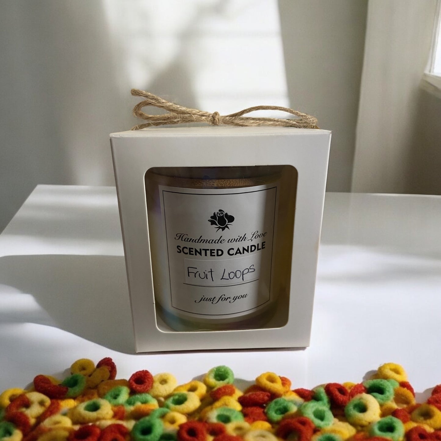 Fruity Rings Cereal Candle – Zesty Citrus, Juicy Cherry & Sweet Vanilla for a Nostalgic, Fun & Cozy Morning Vibe