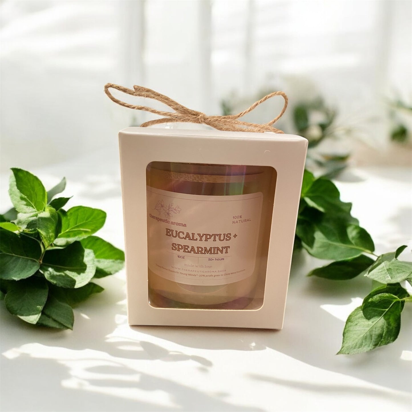 Stress Relief Eucalyptus & Mint Aromatherapy Candle – Refreshing Spa Scent with Calming Musk for Relaxation & Focus