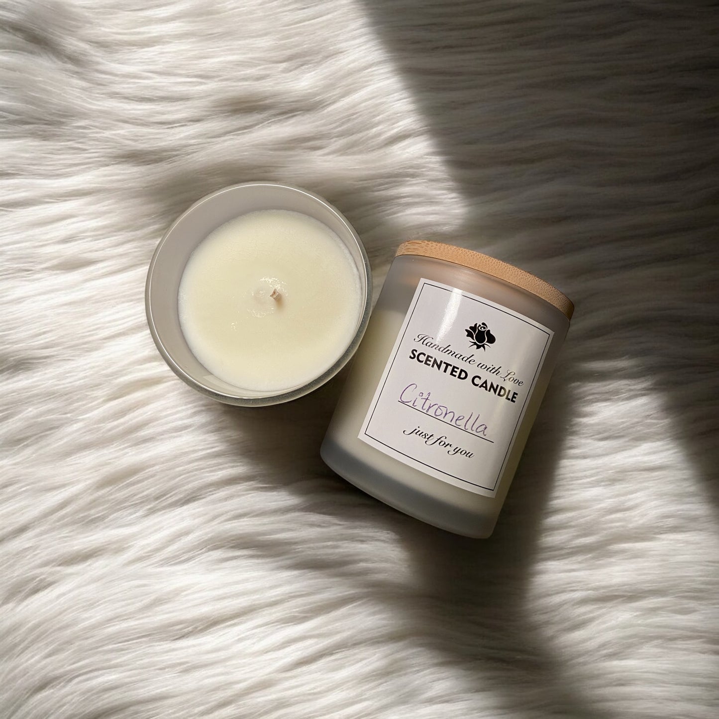 Citronella Candle – Fresh Lemon & Orange, Energizing Eucalyptus & Citronella for a Refreshing, Outdoor-Ready Scent