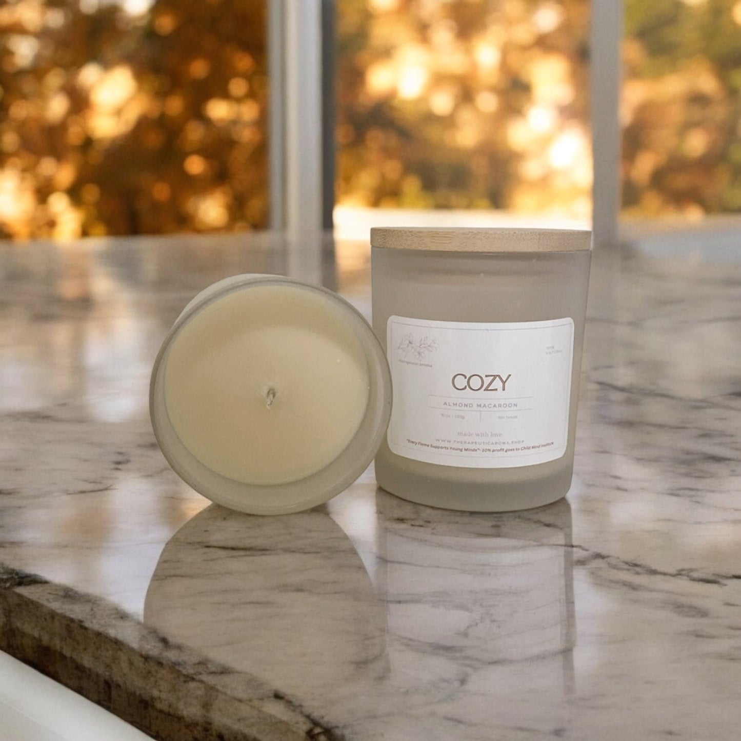 Almond Macaron Candle – Warm Cinnamon, Nutmeg & Amaretto with Sweet Vanilla & Sugar for a Cozy, Delicious Bakery Vibe