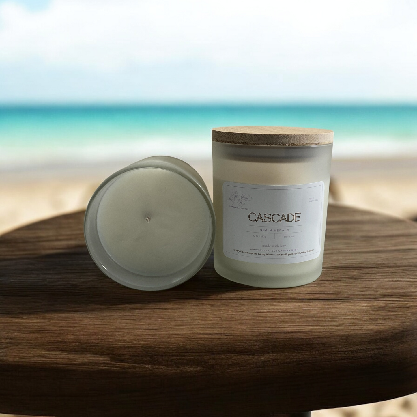 Sea Minerals Candle – Fresh Ozone, Linen & Eucalyptus with Sea Salt, Freesia & Moss for a Clean, Ocean Breeze Experience