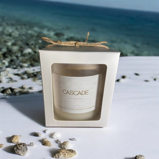 Sea Minerals Candle – Fresh Ozone, Linen & Eucalyptus with Sea Salt, Freesia & Moss for a Clean, Ocean Breeze Experience