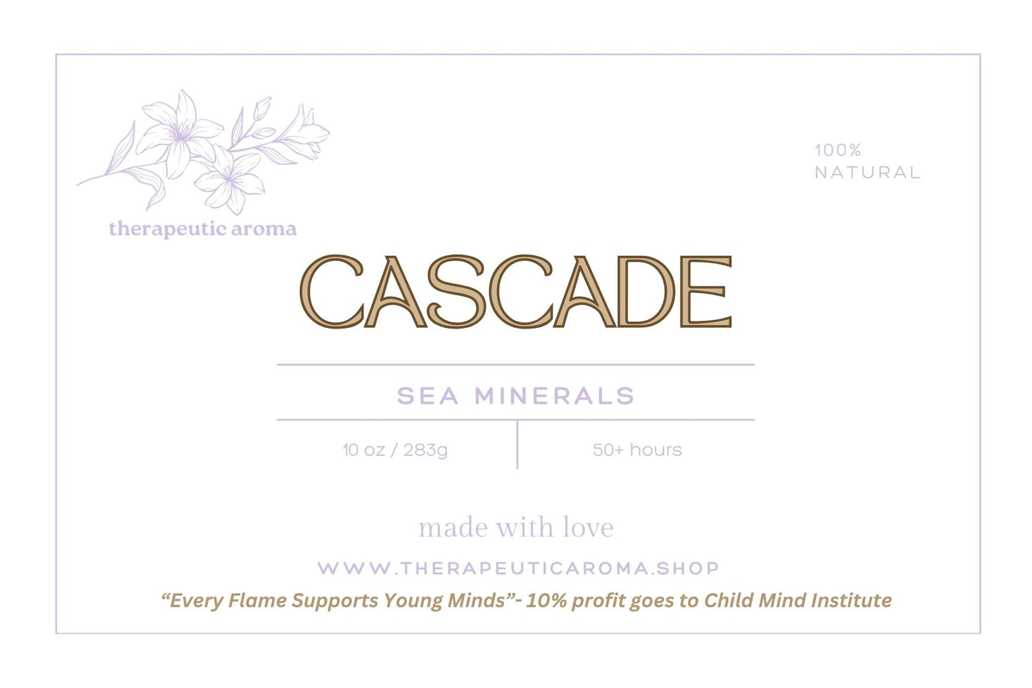 Sea Minerals Candle – Fresh Ozone, Linen & Eucalyptus with Sea Salt, Freesia & Moss for a Clean, Ocean Breeze Experience
